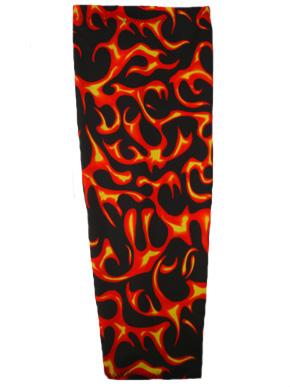 Orange and Yellow Blaze on Black
