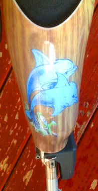 Dolphins on Wood