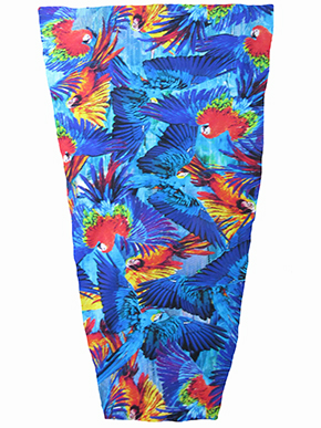 Bright Blue and Red Parrots