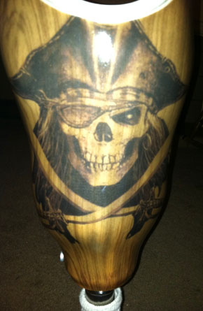 Pirate on Light Wood