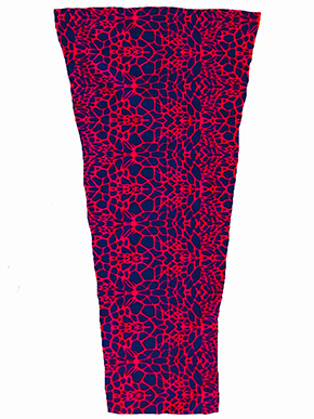 Red Crackle on Black