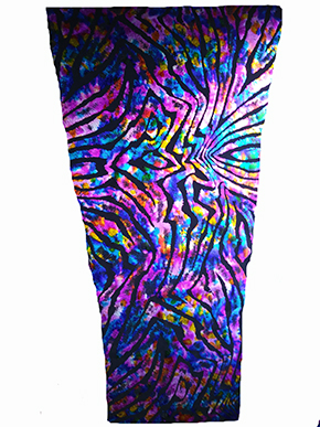Shiny Colorful Design on Black