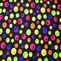 Smiley Faces on Black