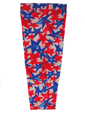 Red and Blue Stars on White